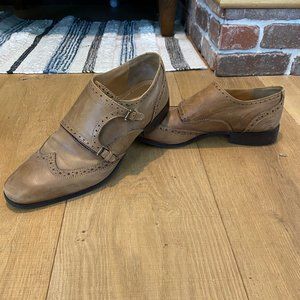Giorgio Brutini Leather Monk Strap Dress Shoes
